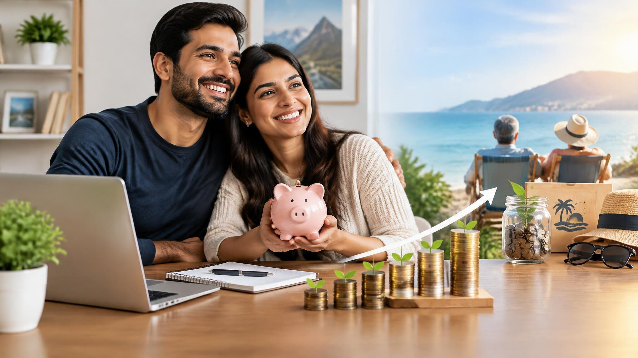 person achieving financial goals
